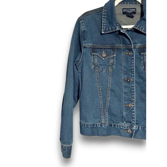 Steve and Barrys Vintage Women's Denim Jacket Blue Jean - Size XL - Picture 3 of 9